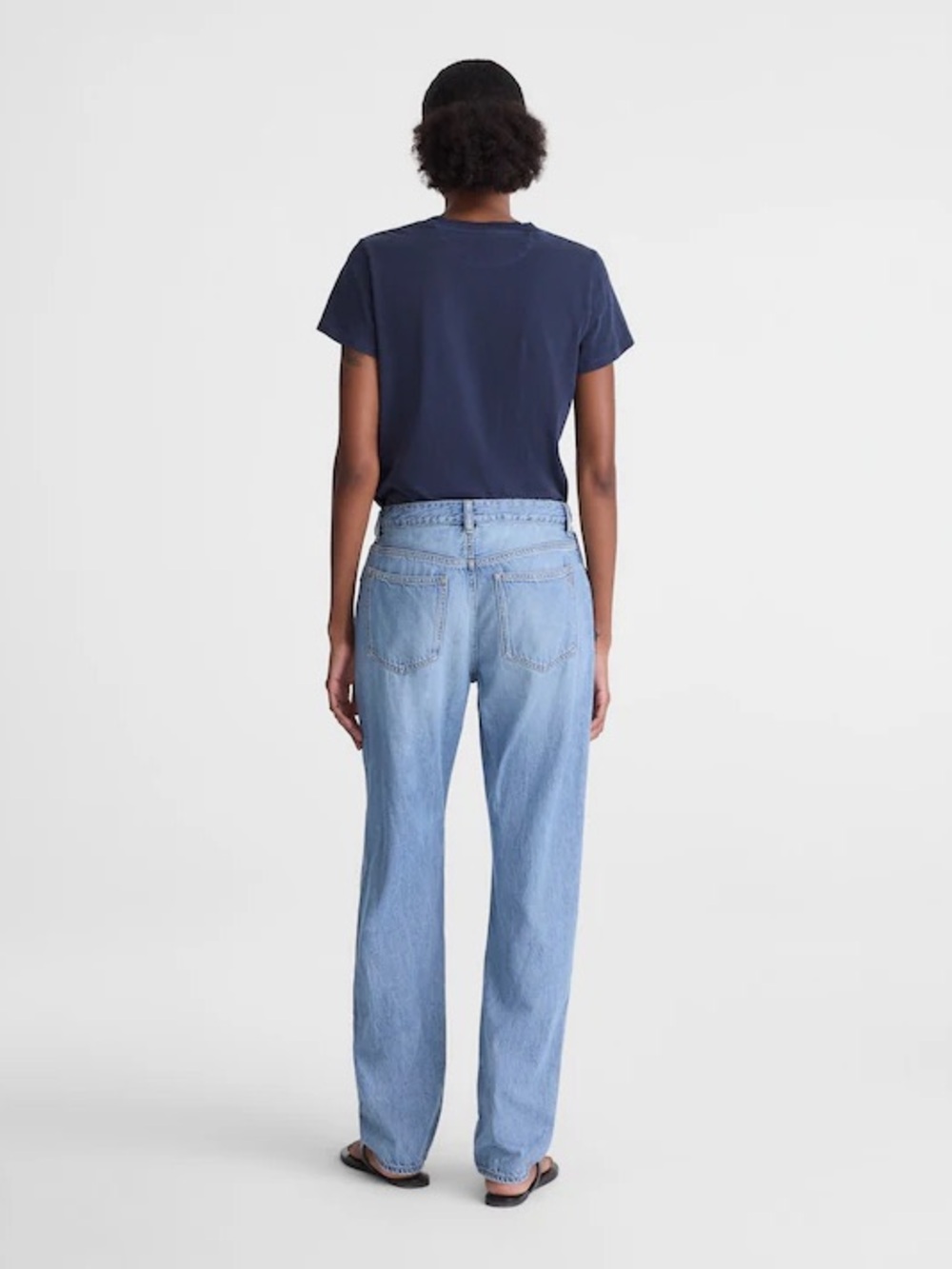 Madewell The Dean Easy Straight Jean in Airy Denim Faded Horizon Wash Size 29 - Picture 4 of 13